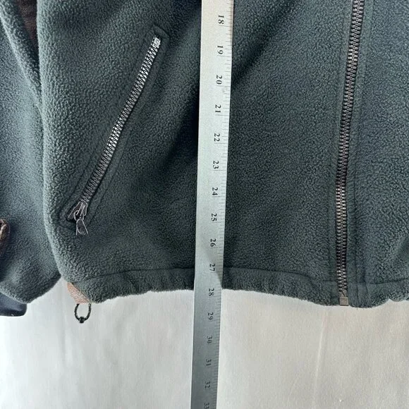 KUHL Jacket Mens Sz M Alpenwurxs Faux Leather Trim Sherpa Fleece Full Zip Black - Picture 12 of 12